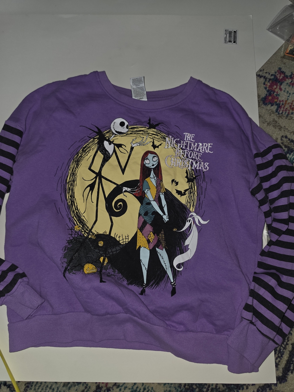 Girls Nightmare Before Christmas Long Sleeve Shirt xl 14-16